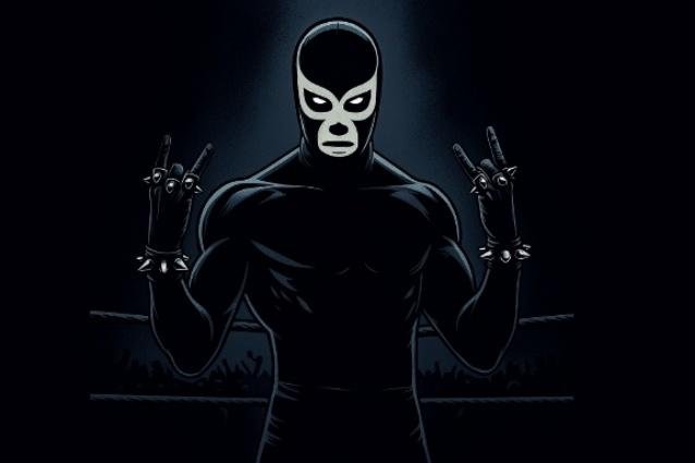 A person in a mask

Description automatically generated