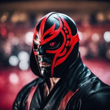 A person wearing a mask

Description automatically generated