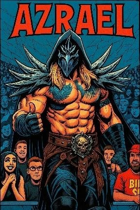 A comic book cover with a person wearing a mask

Description automatically generated