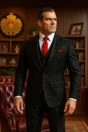 A person in a suit

Description automatically generated